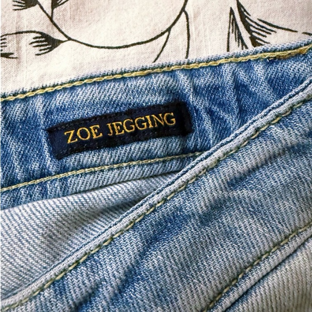 Lucky Brand Light Blue Ripped Zoe jeggings size 14 girls - Picture 8 of 10